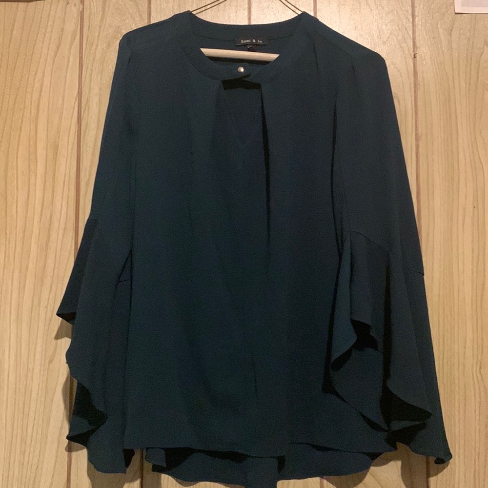 Sami & Jo Small Emerald Green Blouse